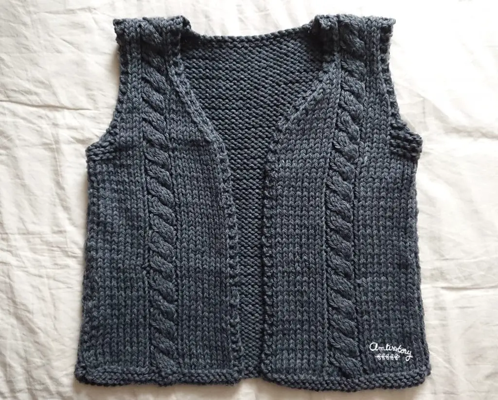 Tricot collection #6 : le gilet sans manches Odette Grey (tuto) – Amtisstory