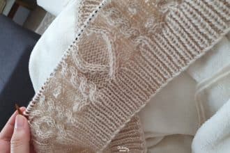 pull madeira noppes torsades