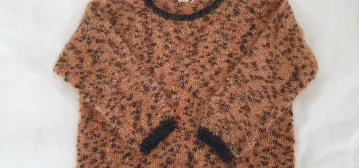 Pull savane effet léopard tricot